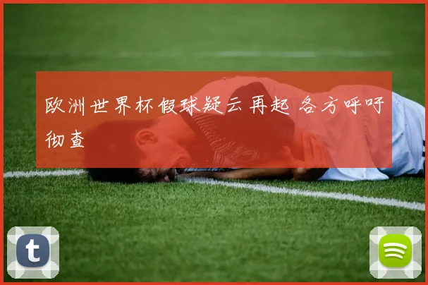 欧洲世界杯假球疑云再起 各方呼吁彻查