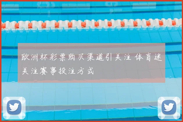欧洲杯彩票购买渠道引关注 体育迷关注赛事投注方式